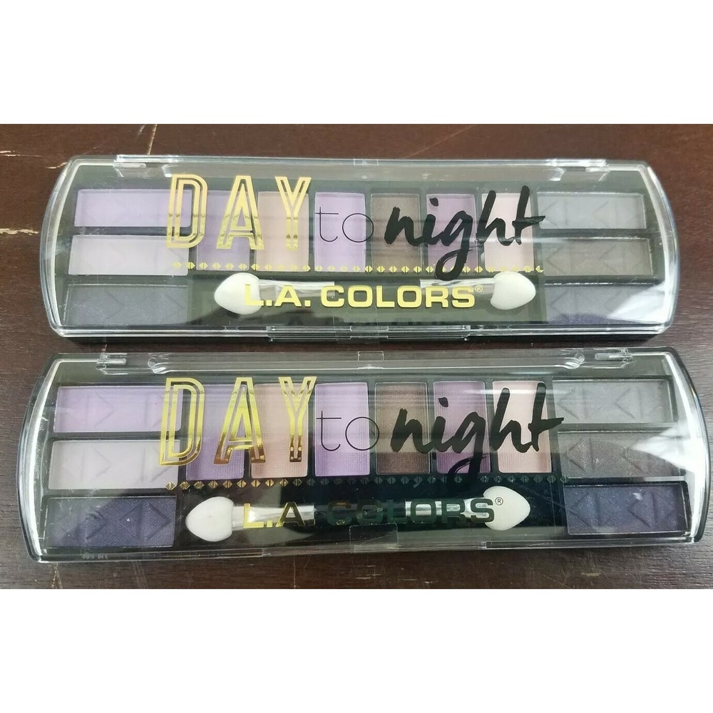 L.A. Colors Makeup Long‎ Lasting Day to Night Eyeshadow Palette CES424 Dusk 2 pk